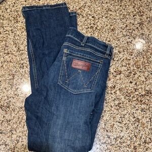 Wrangler Men's Slim Jeans - Dark Blue